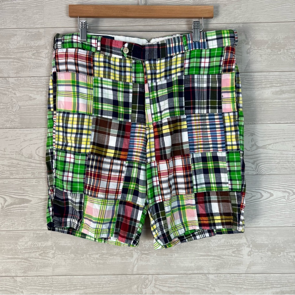 Polo by Ralph Lauren Flat Front “Slim Fit” Madras Shorts (SZ 36)